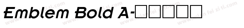 Emblem Bold A字体转换